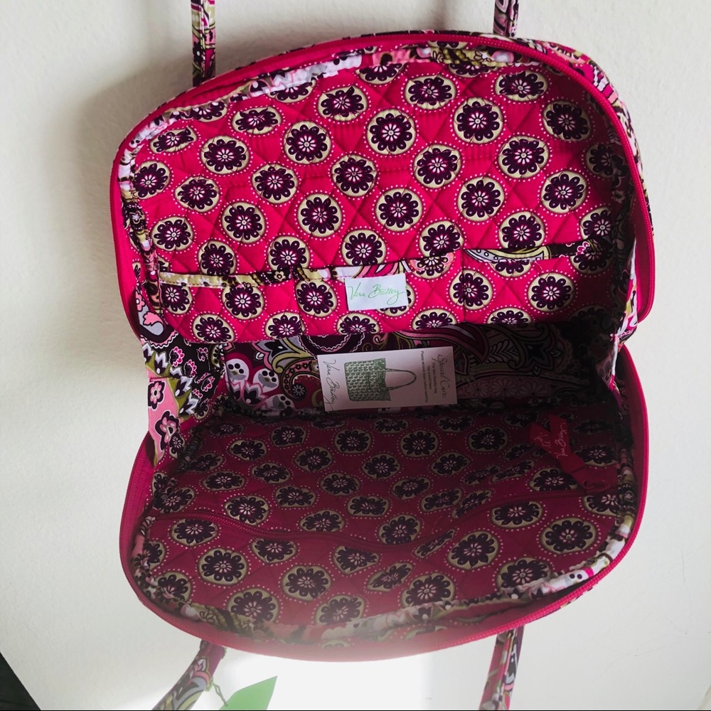 💜SOLD🆕Vera Bradley Bowler Very Berry Paisley - Picture 5 of 8